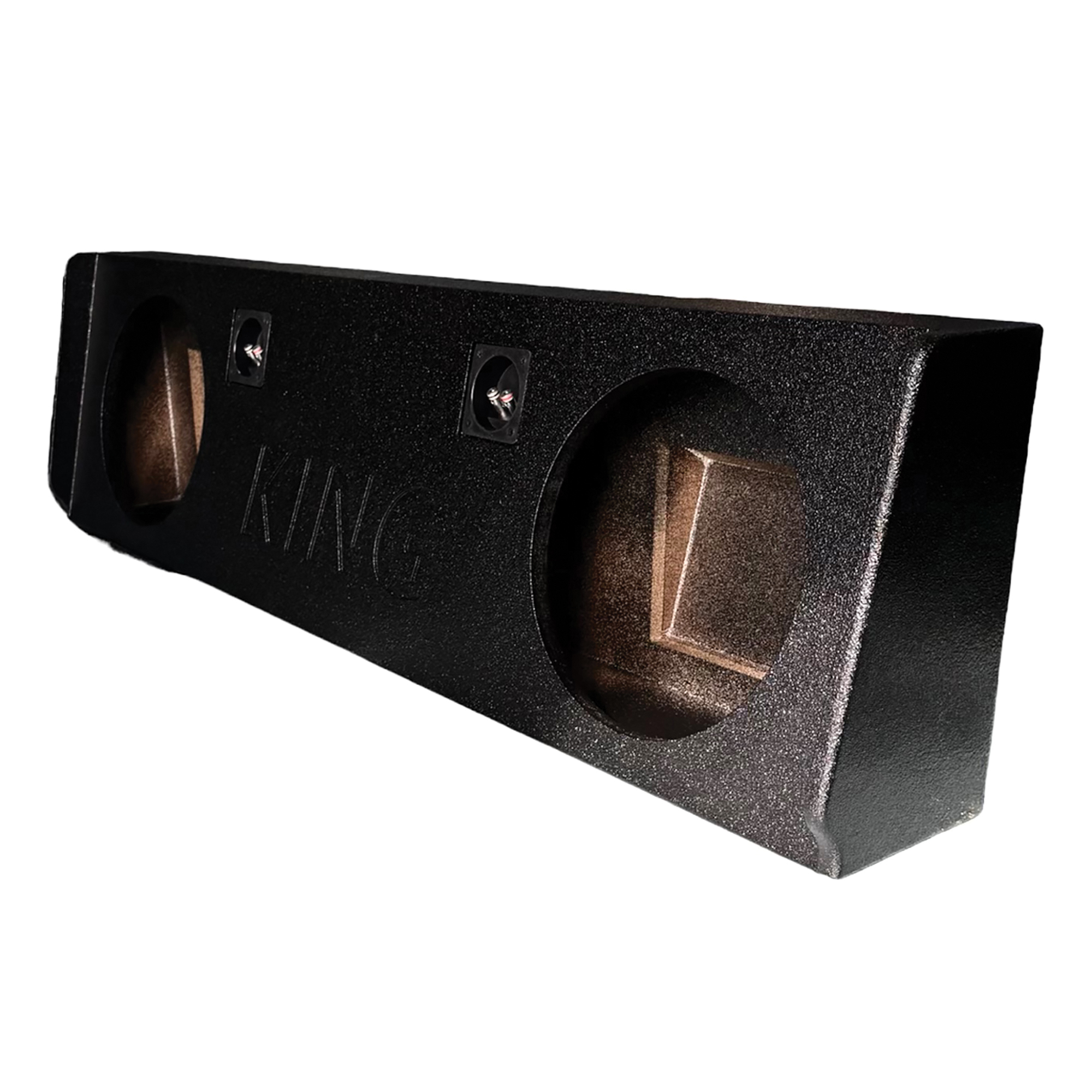 King Boxes, Double-Speaker Black Sprayed Enclosure, Model# AK-G25-12